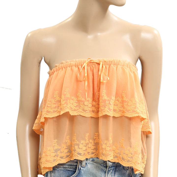 Free People Love You So Lace Tube Top