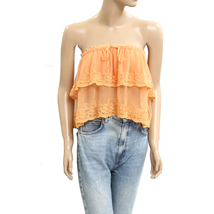 Free People Love You So Lace Tube Top