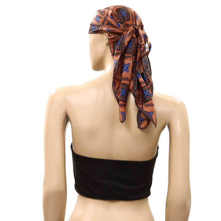 Free People So Silk Printed Bandana Scarf Tube Top Wrap Belt