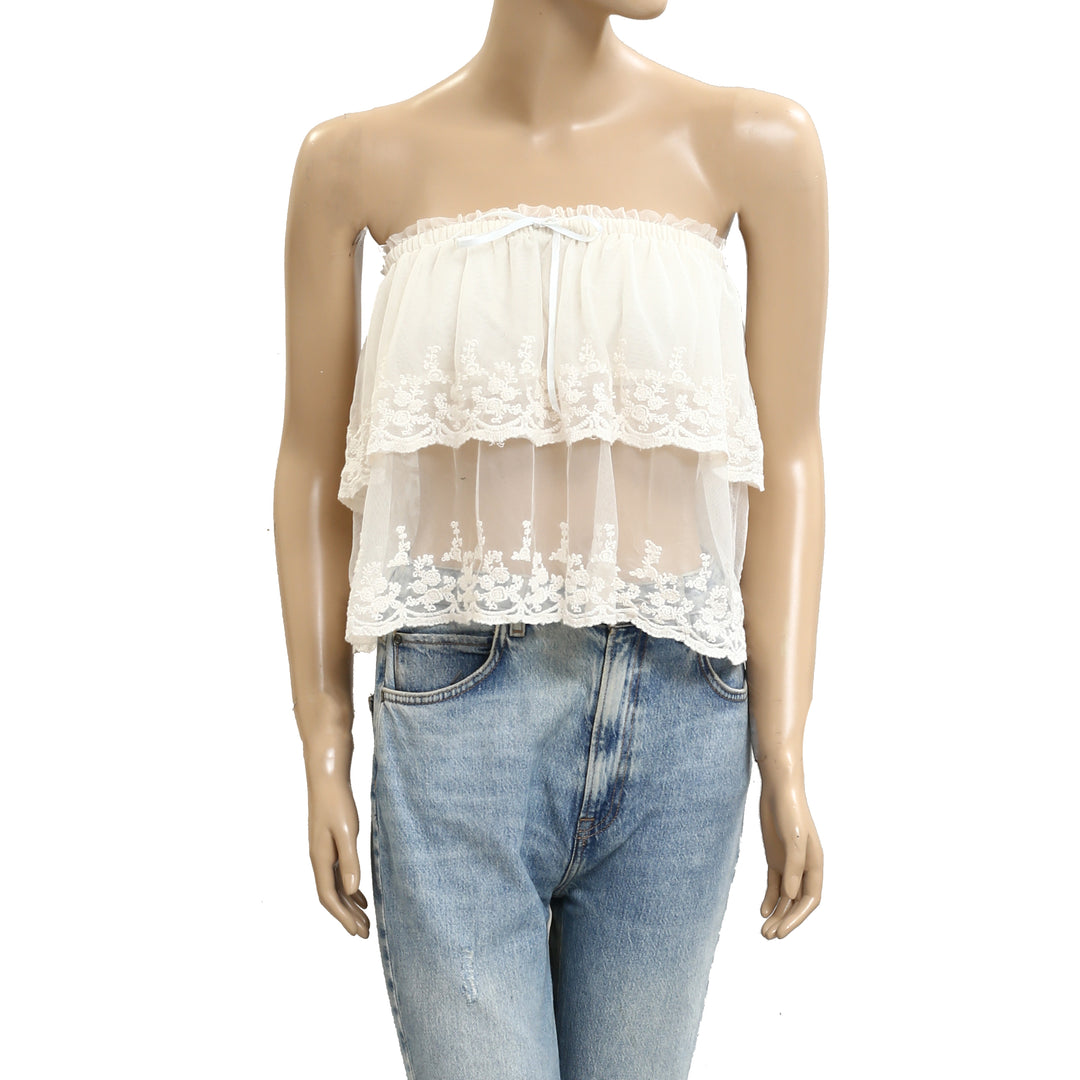 Free People Love You So Lace Tube Top