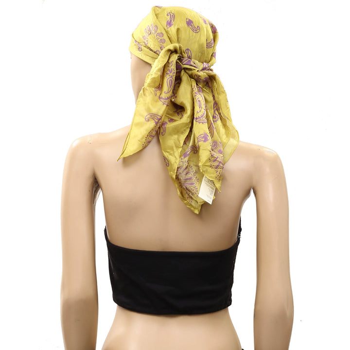 Free People So Silk Printed Bandana Scarf Tube Top Wrap Belt