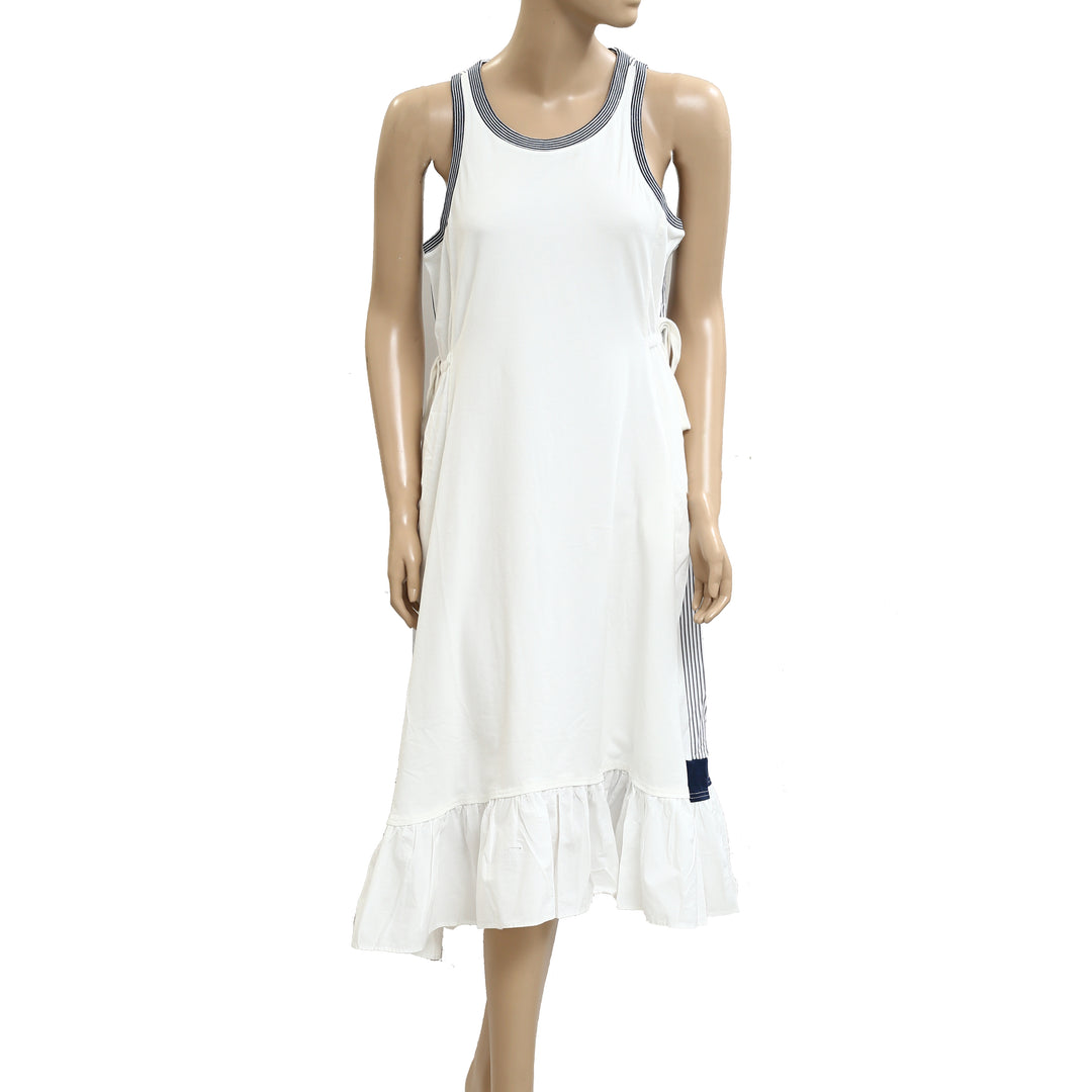 By Anthropologie Daily Practice Ball Toss Striped Midi Tank Dress