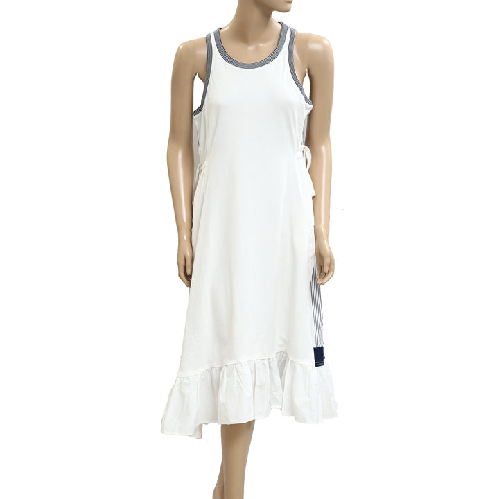 By Anthropologie Daily Practice Ball Toss Striped Midi Tank Dress