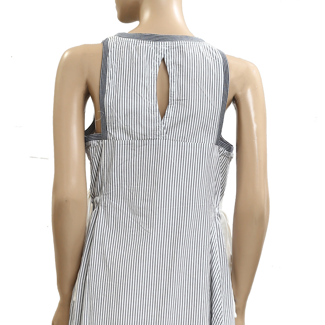 By Anthropologie Daily Practice Ball Toss Striped Midi Tank Dress