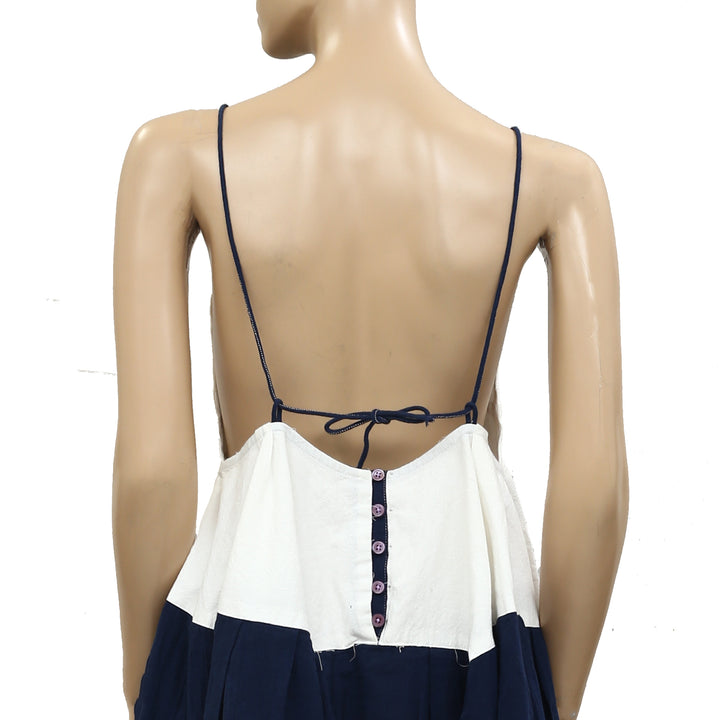 Free People Cami Babydoll Sleeveless Open Back Mini Dress