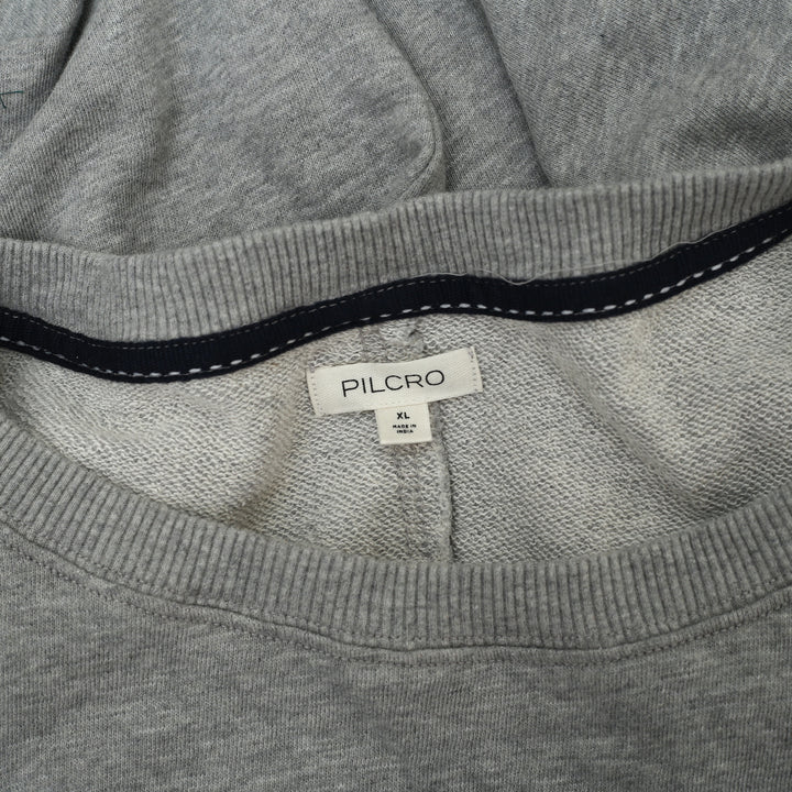 Anthropologie Pilcro Tucked-Sleeve Pullover Sweatshirt Top