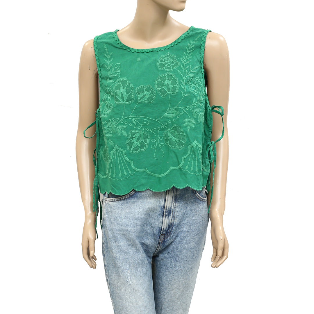 Free People Faded Gardens Tank Cropped Top