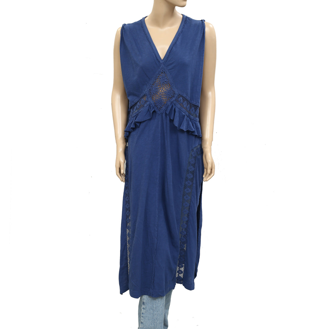 Willow Maxi Top by Free People in Blue, Size: S Willow Maxi Top by Free People in Blue, Size: S