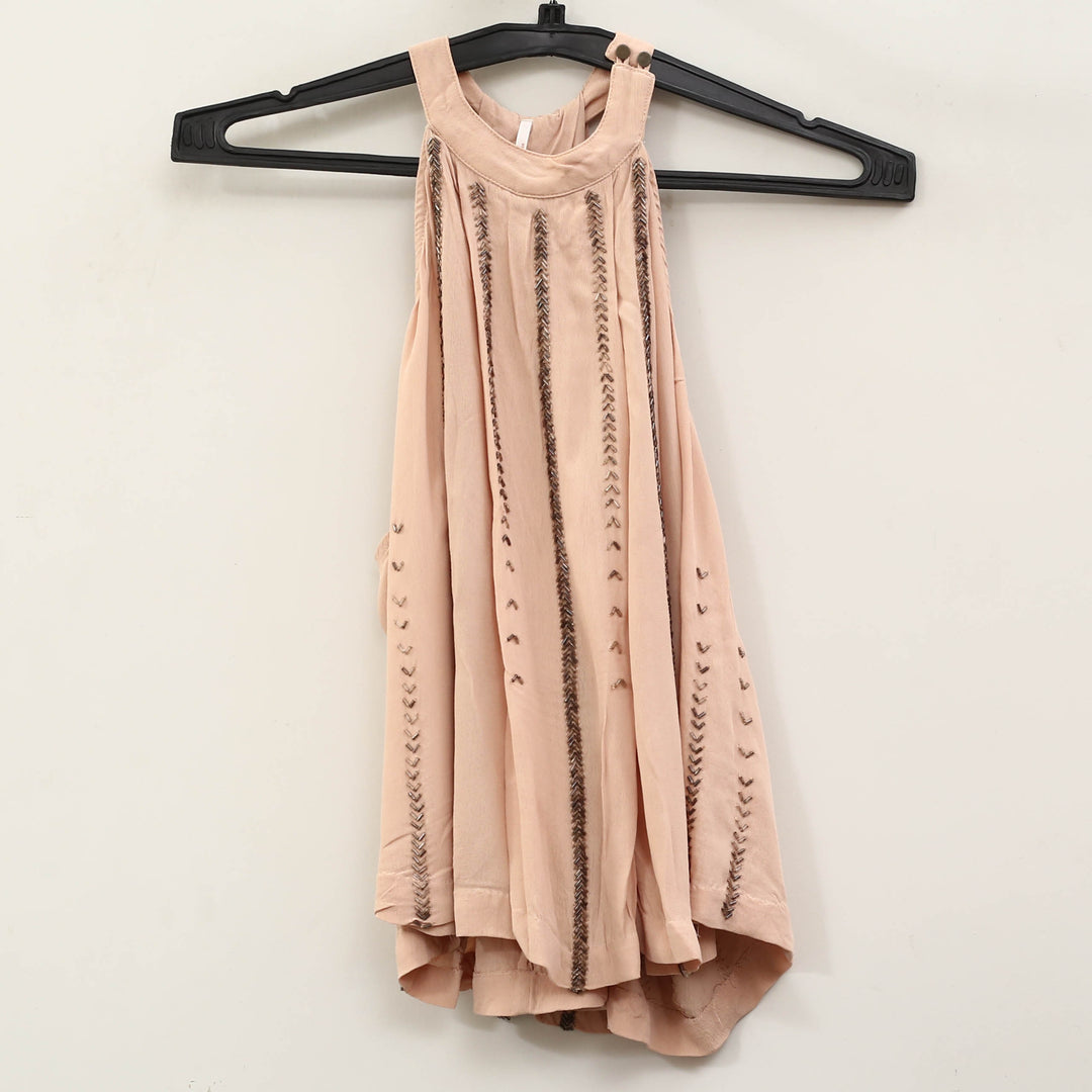 Free People Shimmer And Shine Tank Blouse Top