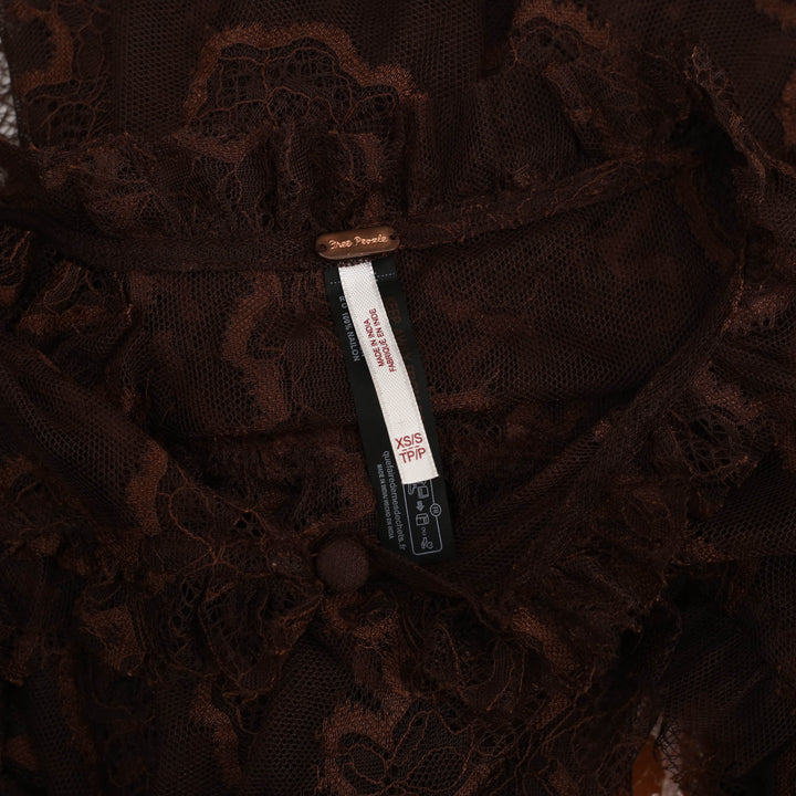 Free People Willow Lace Bolero Shrug Cropped Top