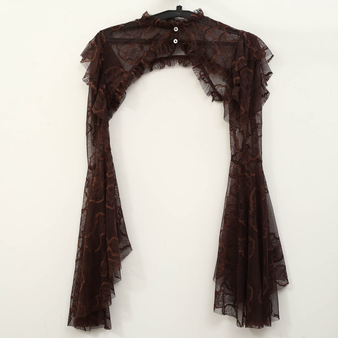 Free People Willow Lace Bolero Shrug Cropped Top