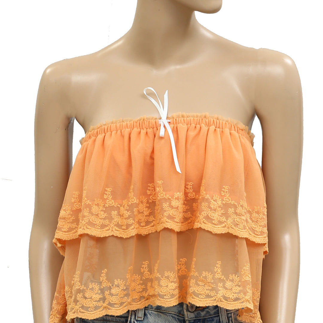 Free People Love You So Lace Tube Top