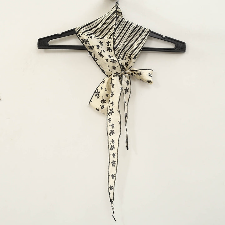 Free People Tilly Skinny Silk Convertible Scarf Neck Handbag Print