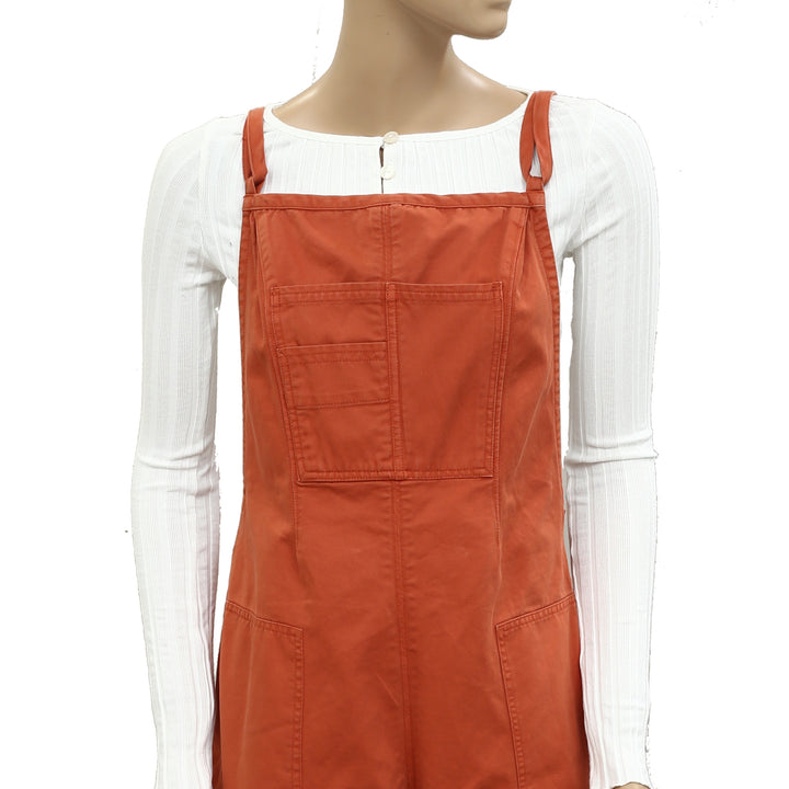 Free people Tough Love Shortalls Denim Romper