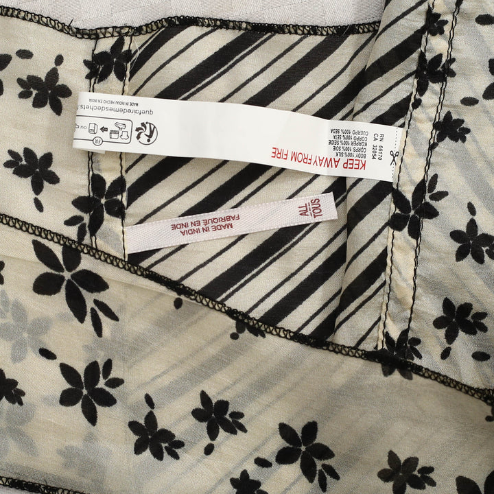 Free People Tilly Skinny Silk Convertible Scarf Neck Handbag Print