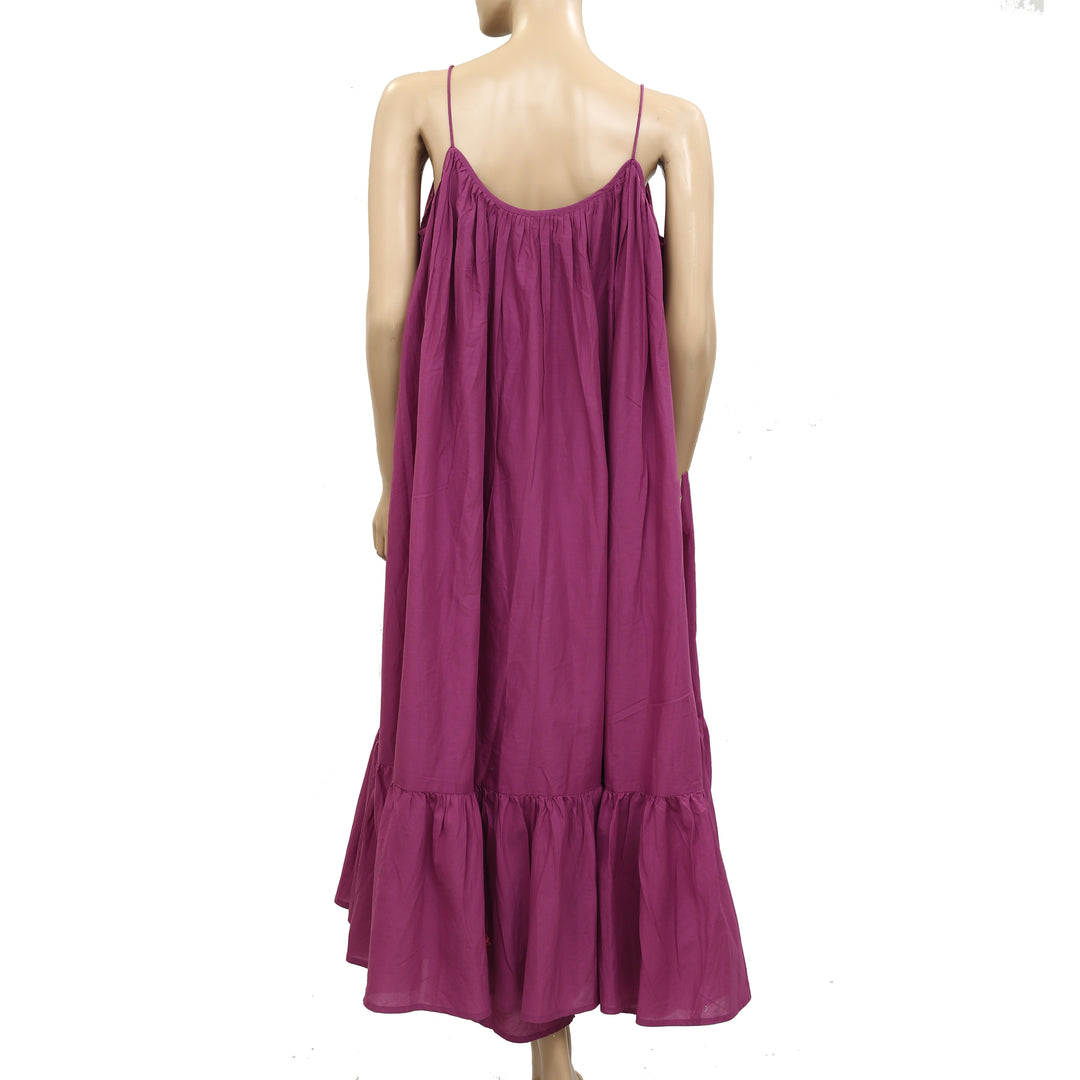 Rhode Resort Lea Pleated Solid Midi Dress