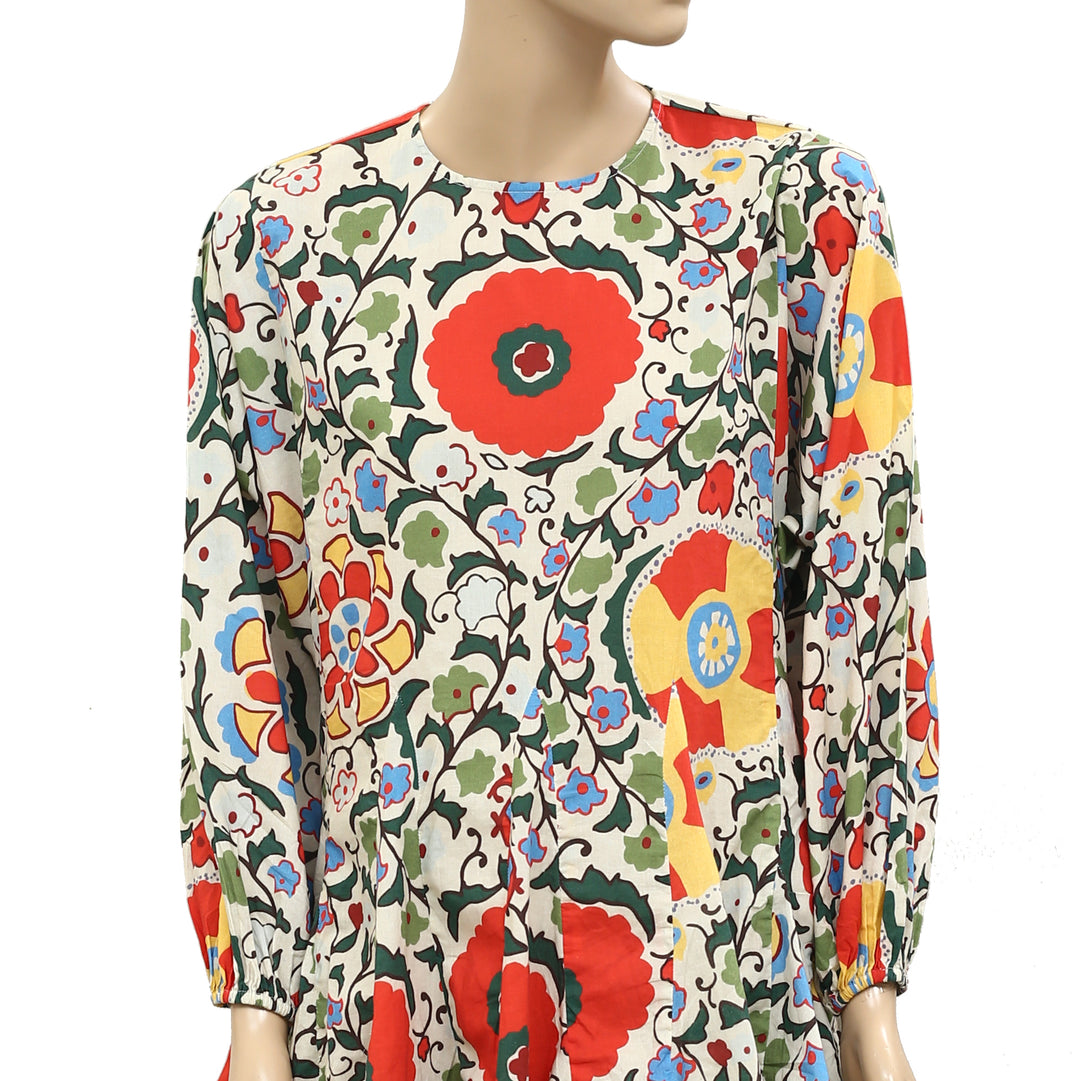 Rhode Resort Ella Cotton-Poplin Tunic Mini Dress