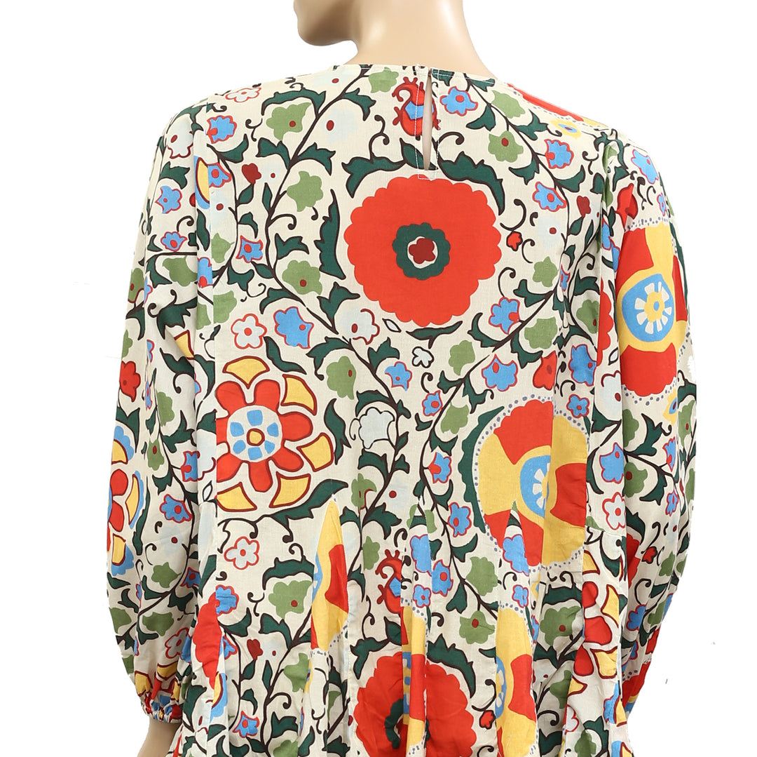 Rhode Resort Ella Cotton-Poplin Tunic Mini Dress