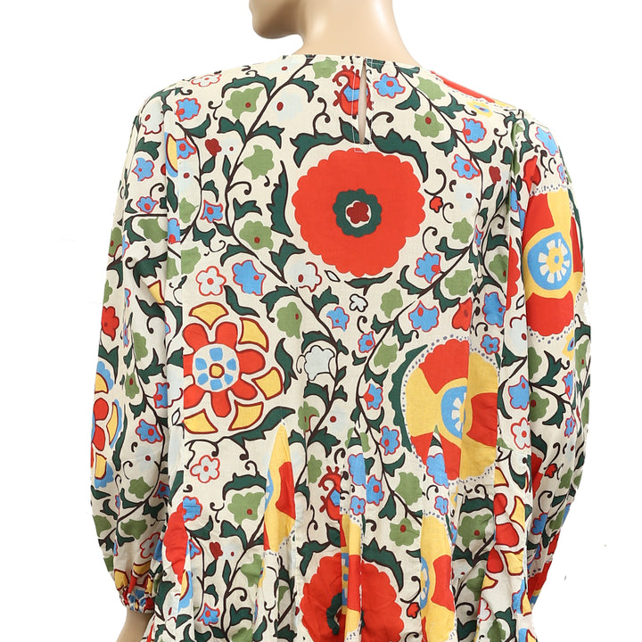 Rhode Resort Ella Cotton-Poplin Tunic Mini Dress