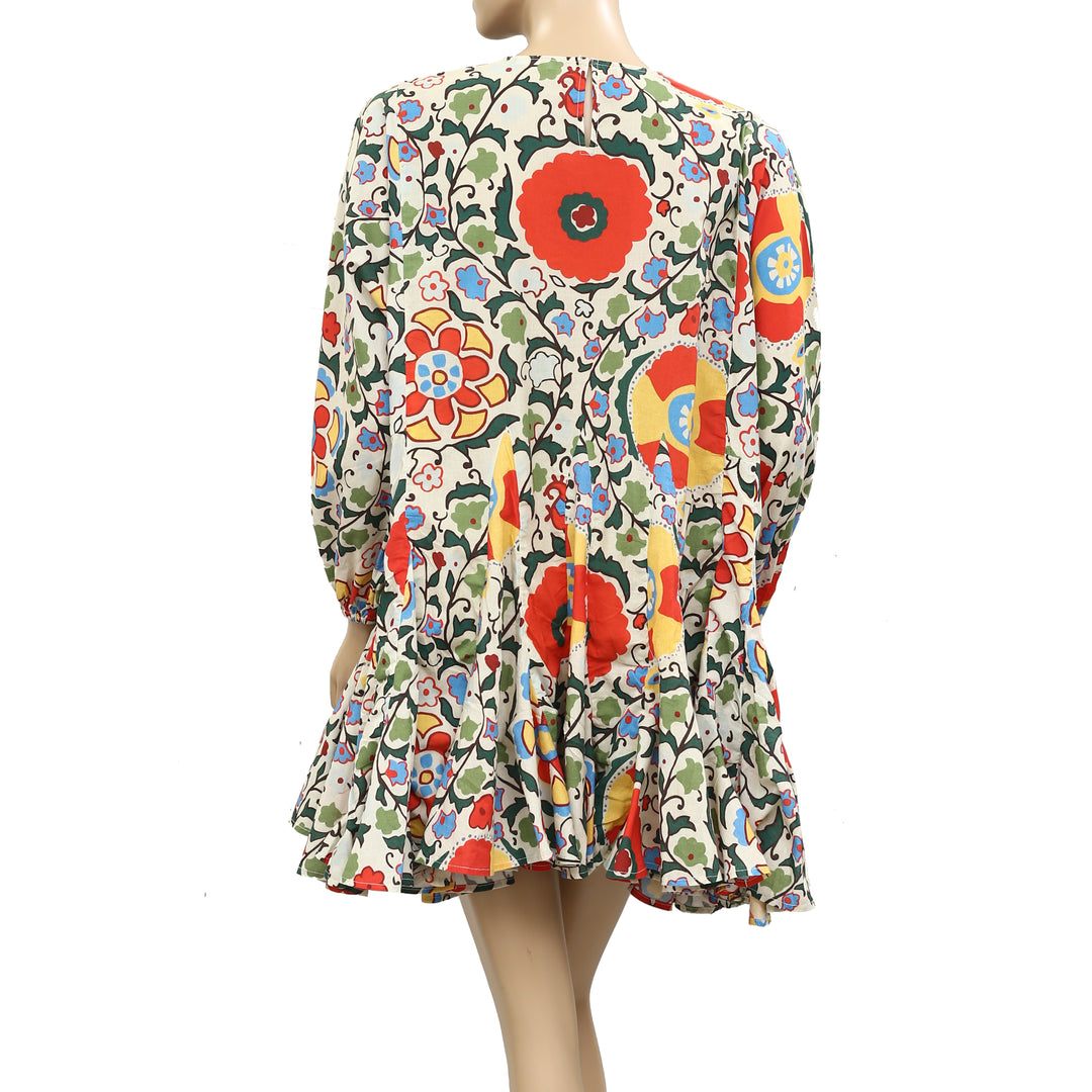 Rhode Resort Ella Cotton-Poplin Tunic Mini Dress