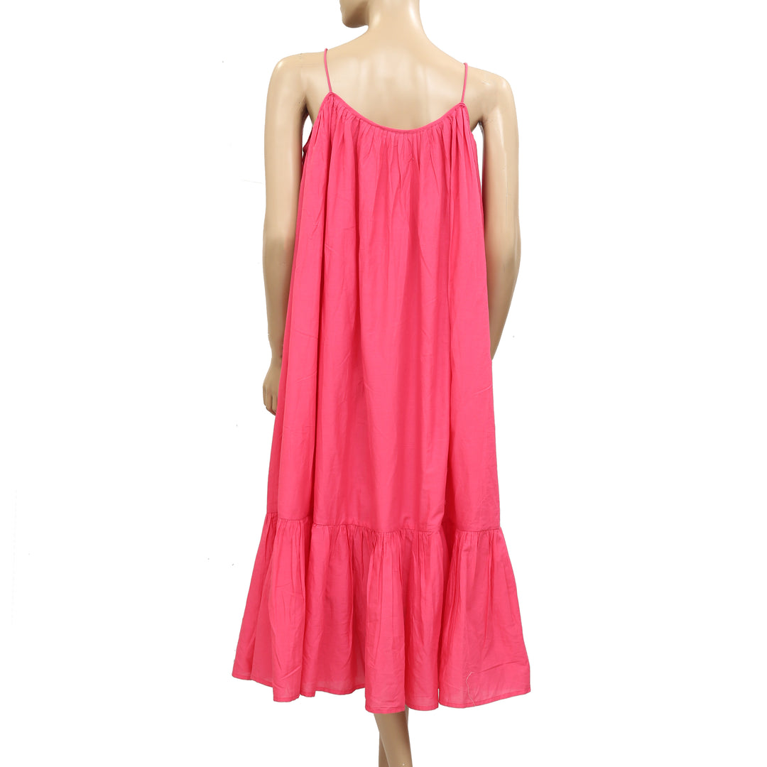 Rhode Resort Lea Pleated Solid Midi Dress