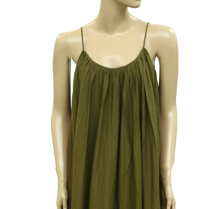 Rhode Resort Lea Pleated Solid Midi Dress