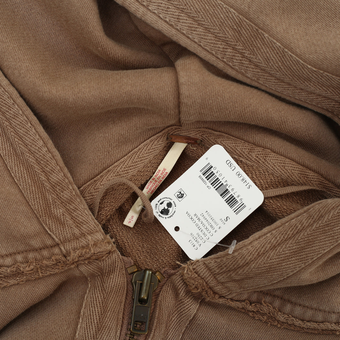 Free People Bow Girl Sweatshirt Hoodie Jacket Top