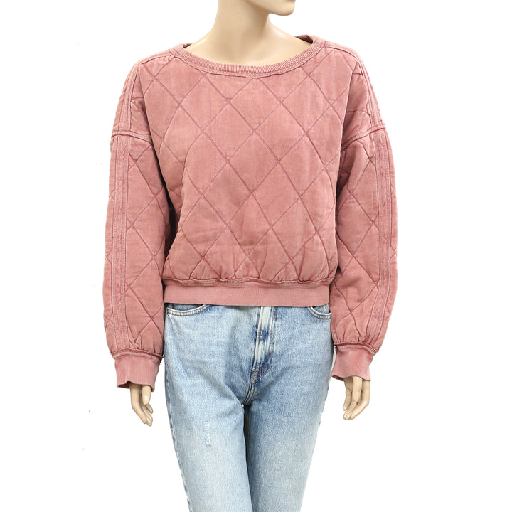 Free People We The Free Mirage Pullover Sweatshirt Top