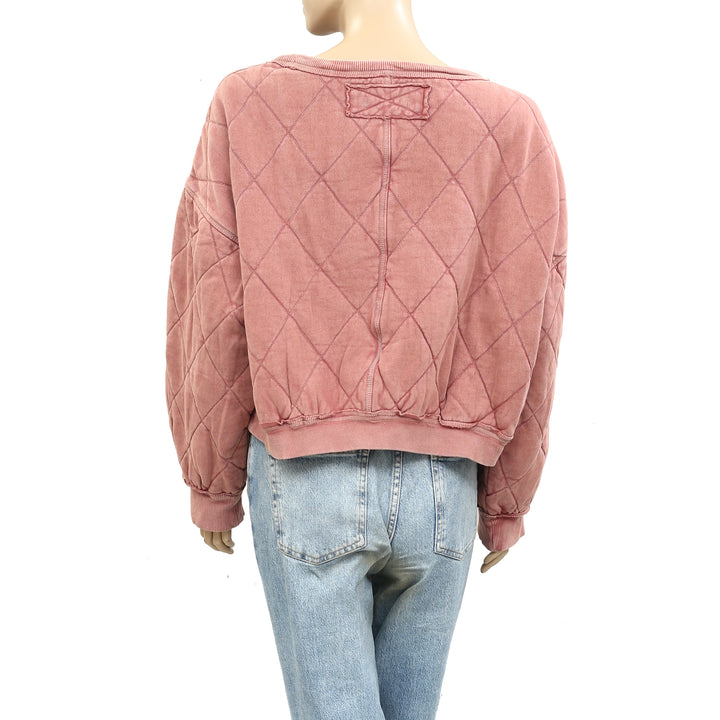 Free People We The Free Mirage Pullover Sweatshirt Top