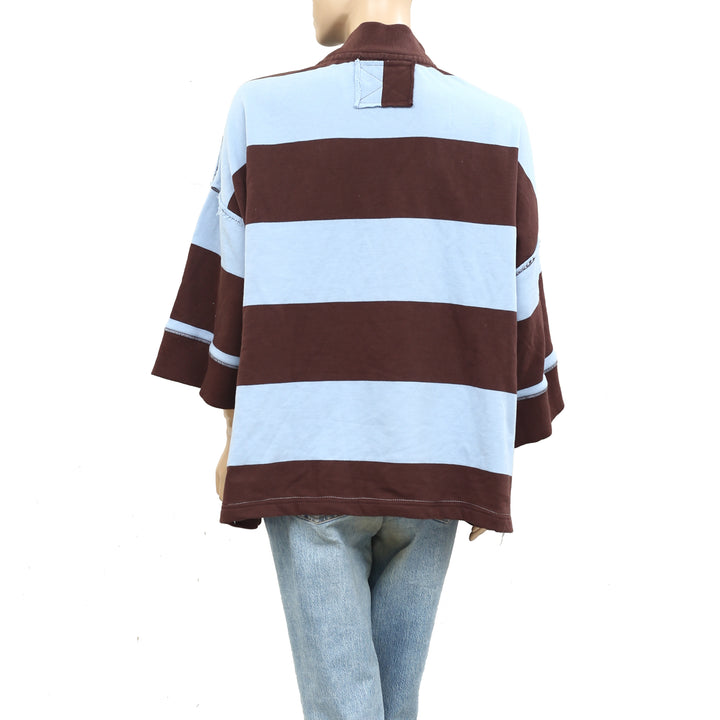 Free People We The Free Seaside Funnel Pullover Top