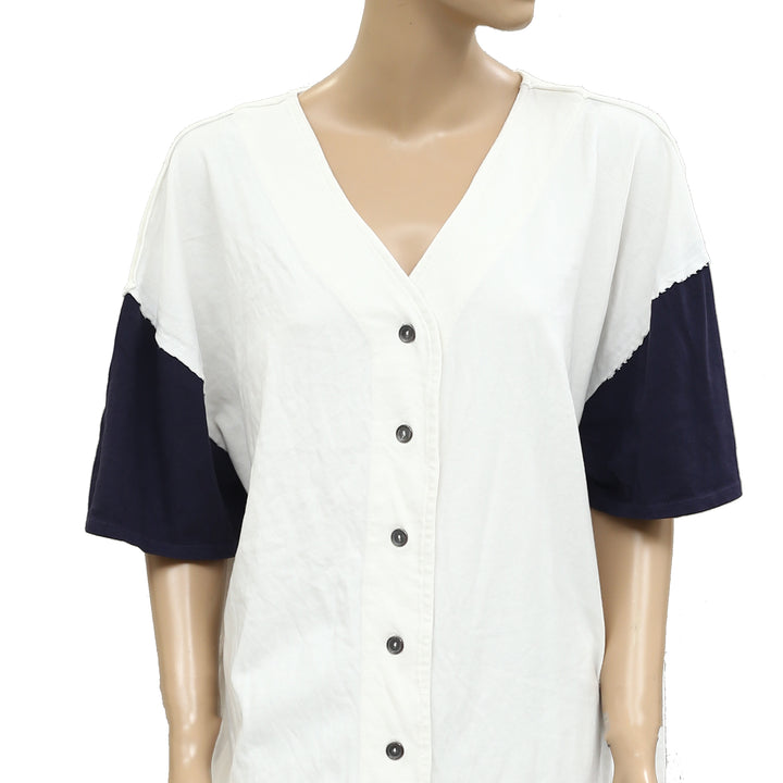 Free People We The Free Homerun Tee Shirt Top