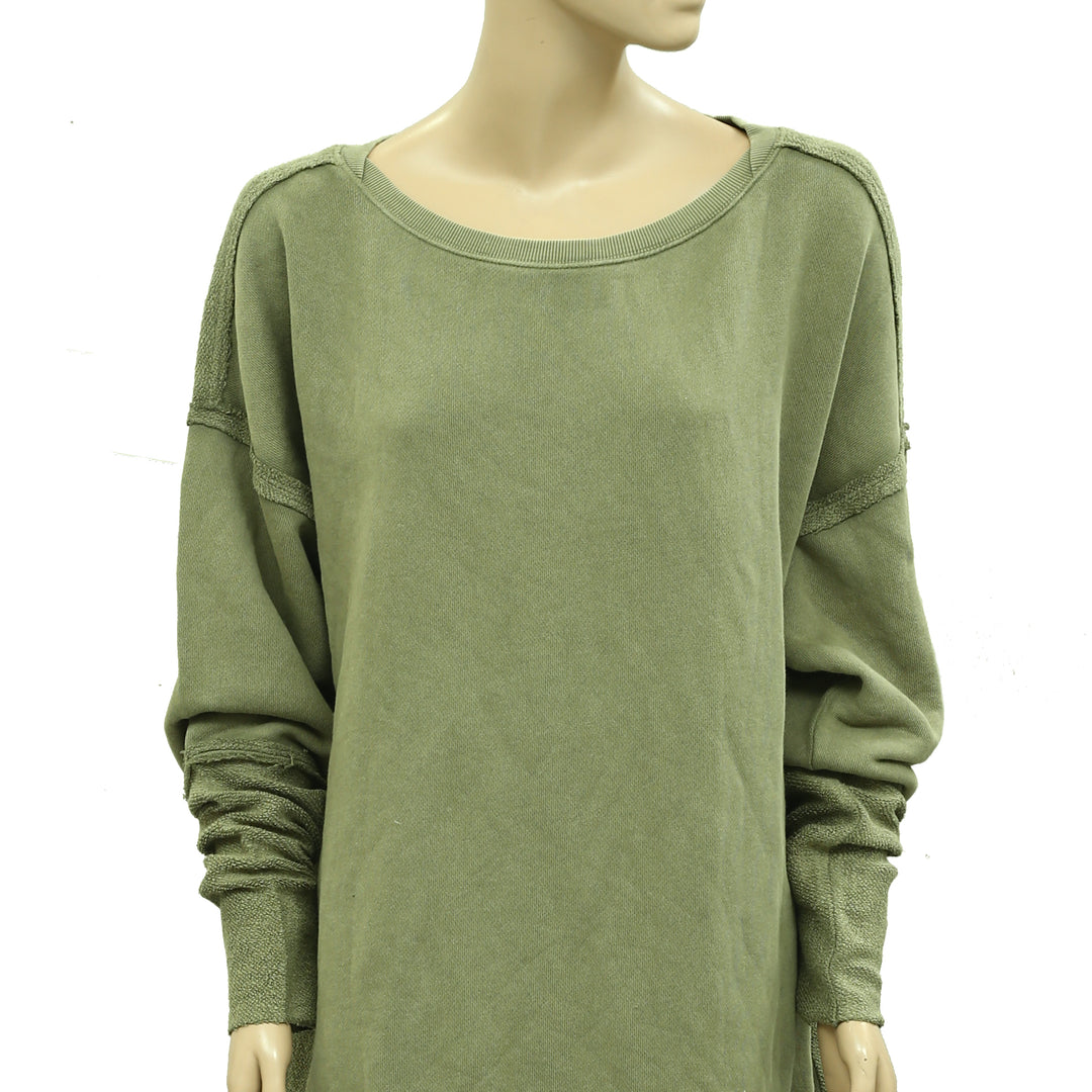 Free People Midnight Drift Pullover Sweatshirt Top