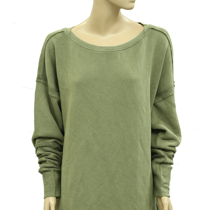 Free People Midnight Drift Pullover Sweatshirt Top