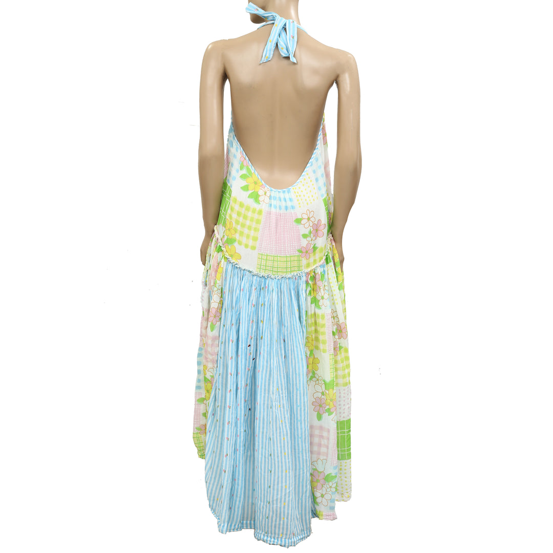 Free People Patched And Pretty Midi Dress