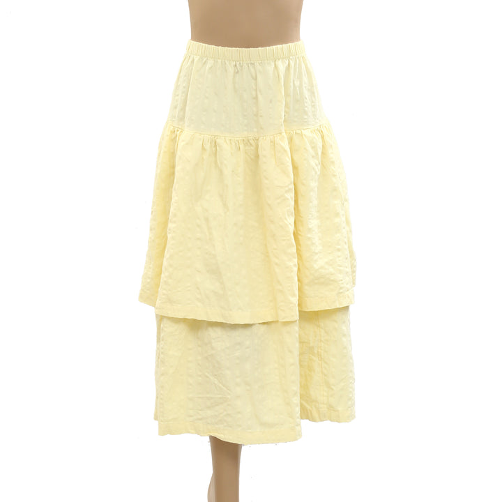 Free People Free-est Penny Seersucker Midi Skirt