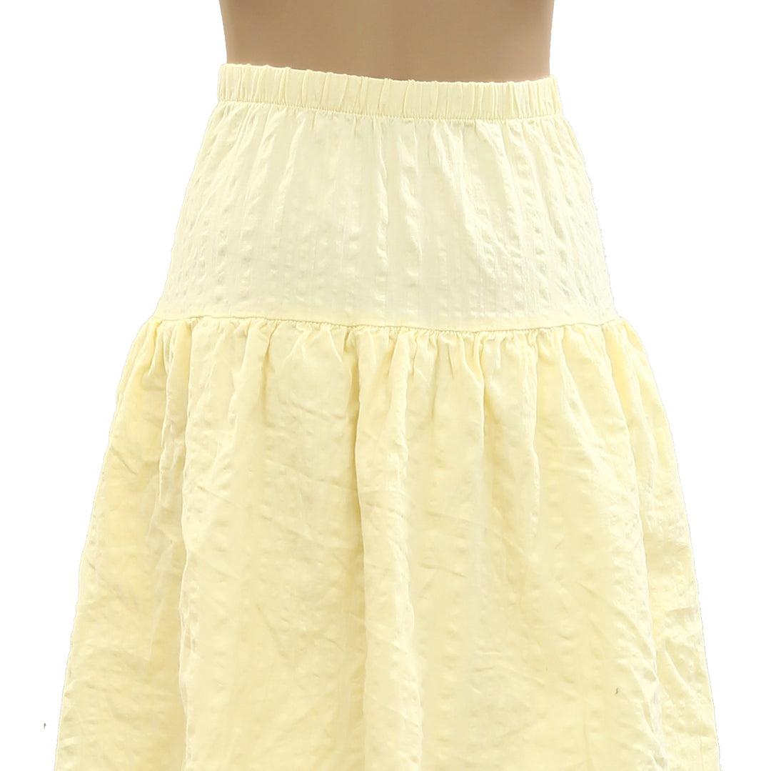 Free People Free-est Penny Seersucker Midi Skirt