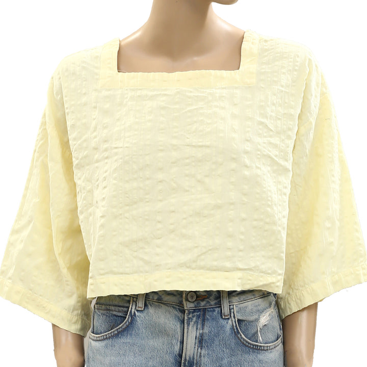 Free People Free-est Penny Seersucker Blouse Top