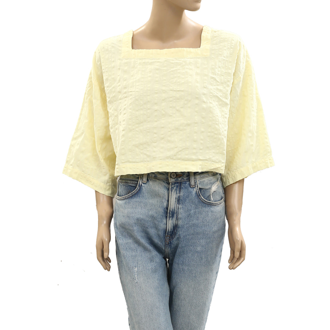 Free People Free-est Penny Seersucker Blouse Top