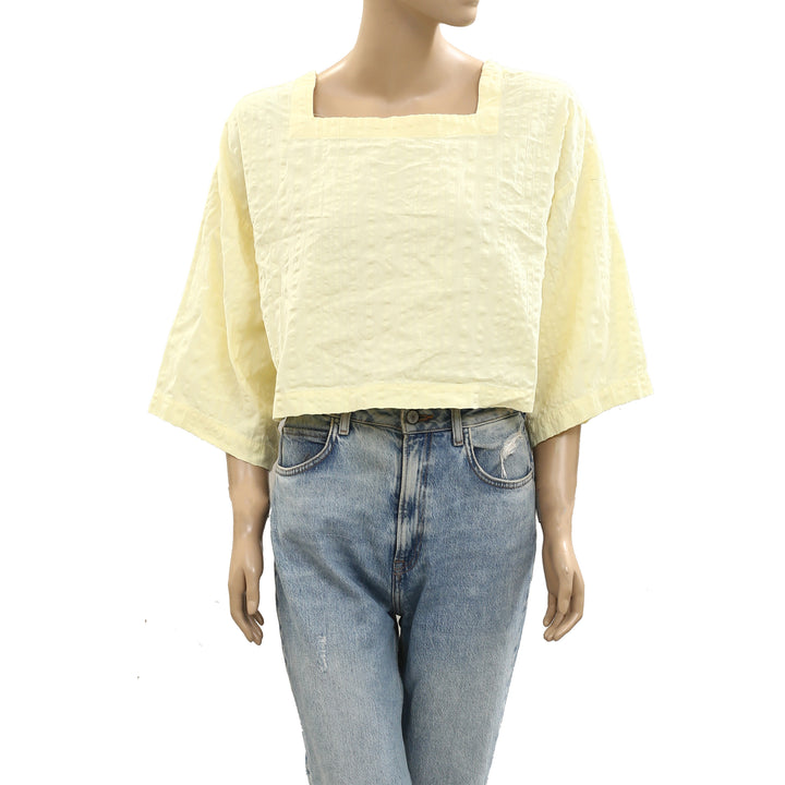 Free People Free-est Penny Seersucker Blouse Top