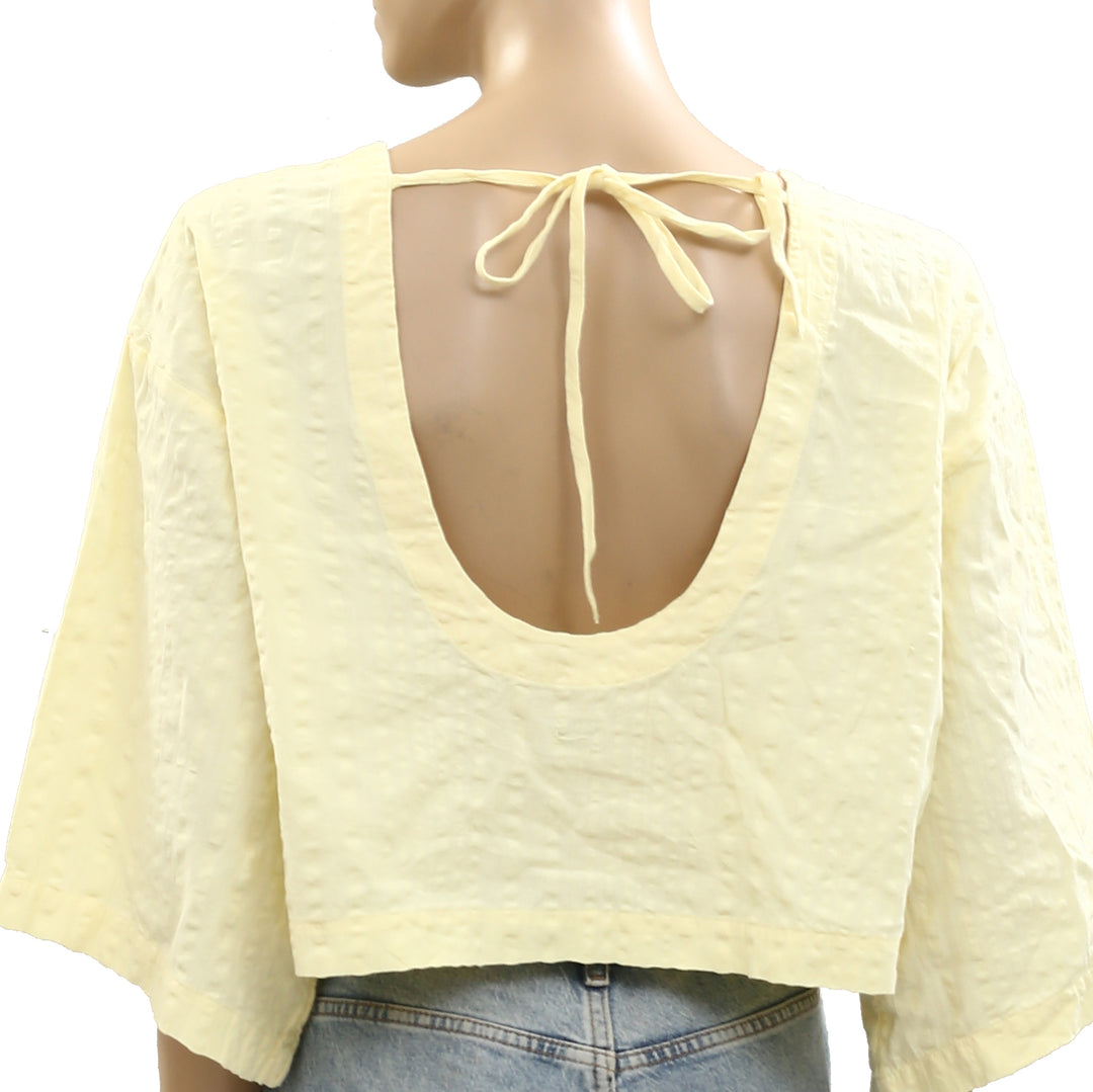 Free People Free-est Penny Seersucker Blouse Top