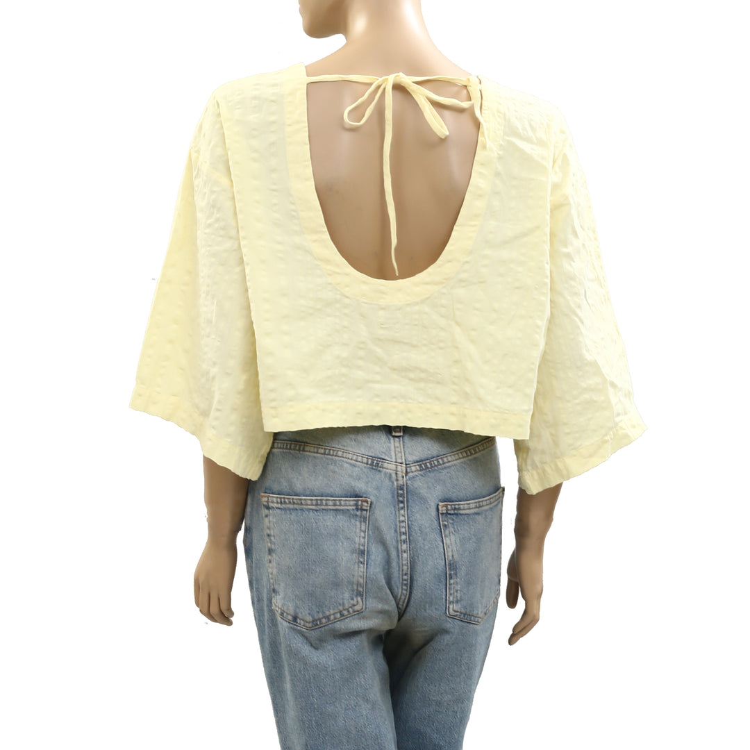 Free People Free-est Penny Seersucker Blouse Top