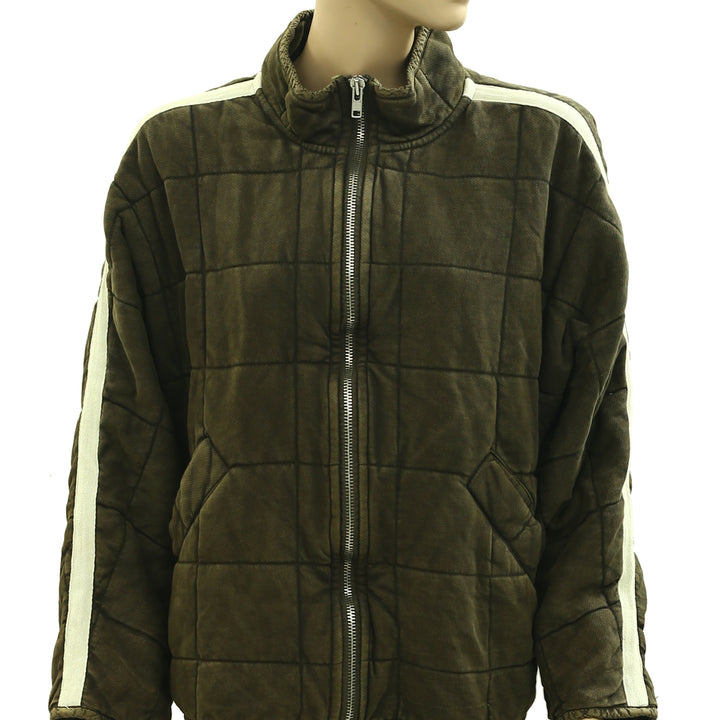 Free People Dolman Quilted Knit Jacket Top