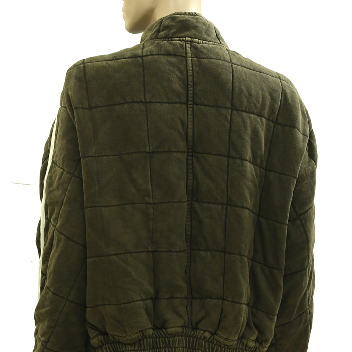 Free People Dolman Quilted Knit Jacket Top