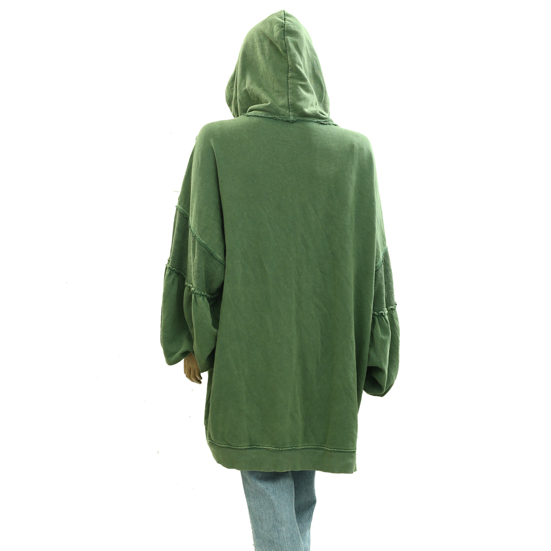 Free People Oversized Ribbed Sweatshirt Top