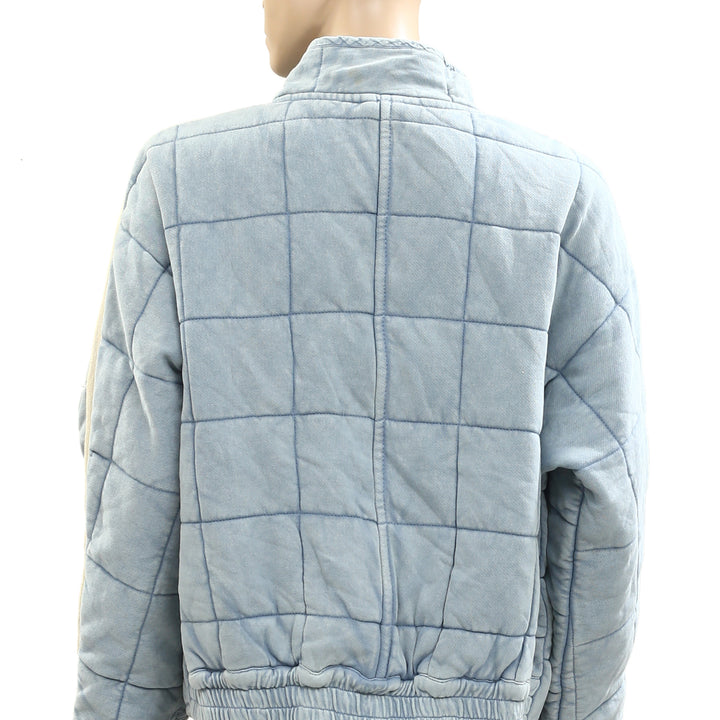 Free People Dolman Quilted Knit Jacket Top