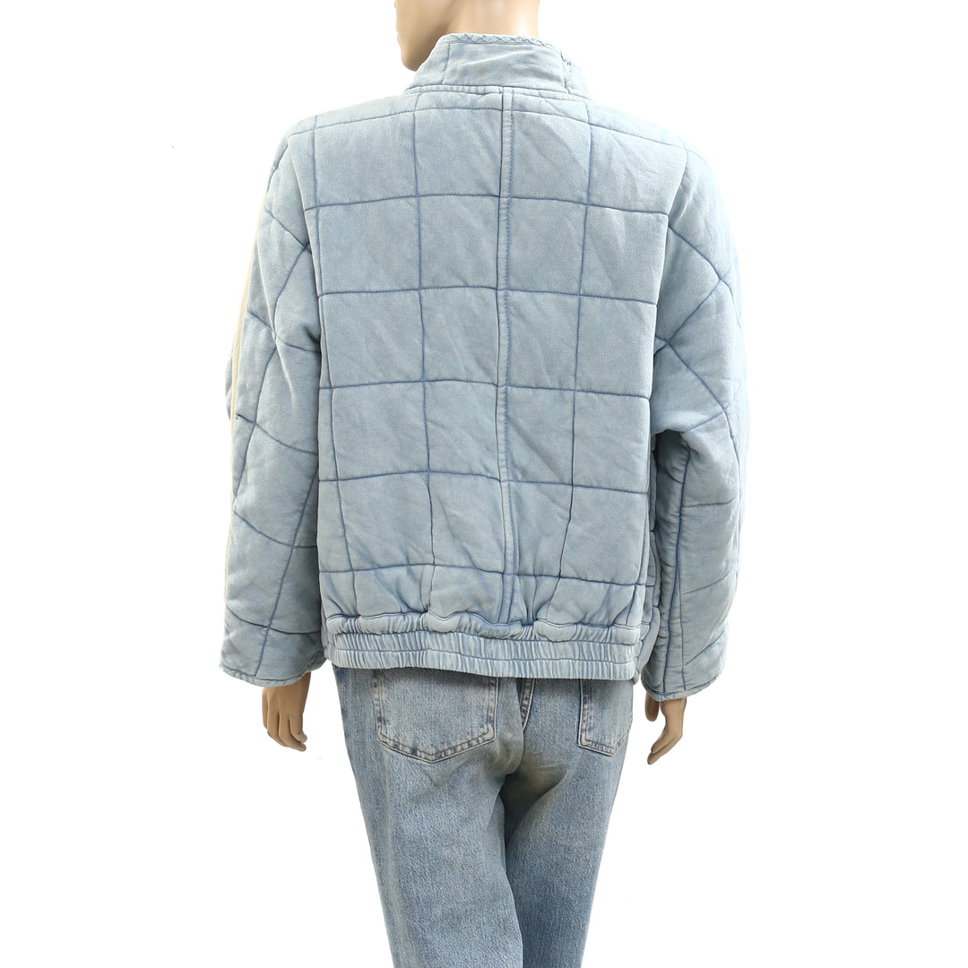 Free People Dolman Quilted Knit Jacket Top