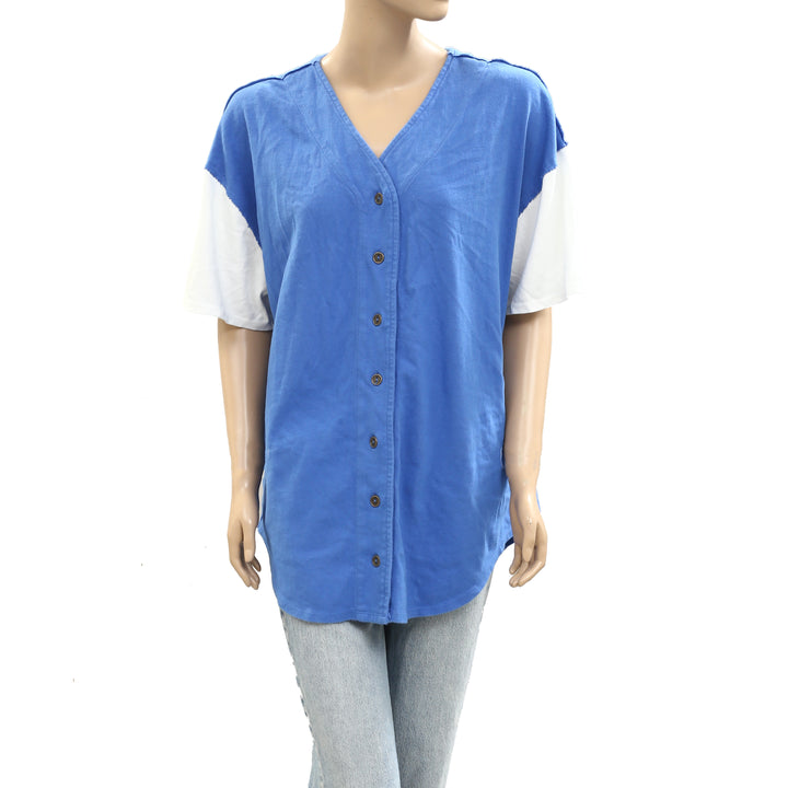 Free People We The Free Homerun Tee Shirt Top