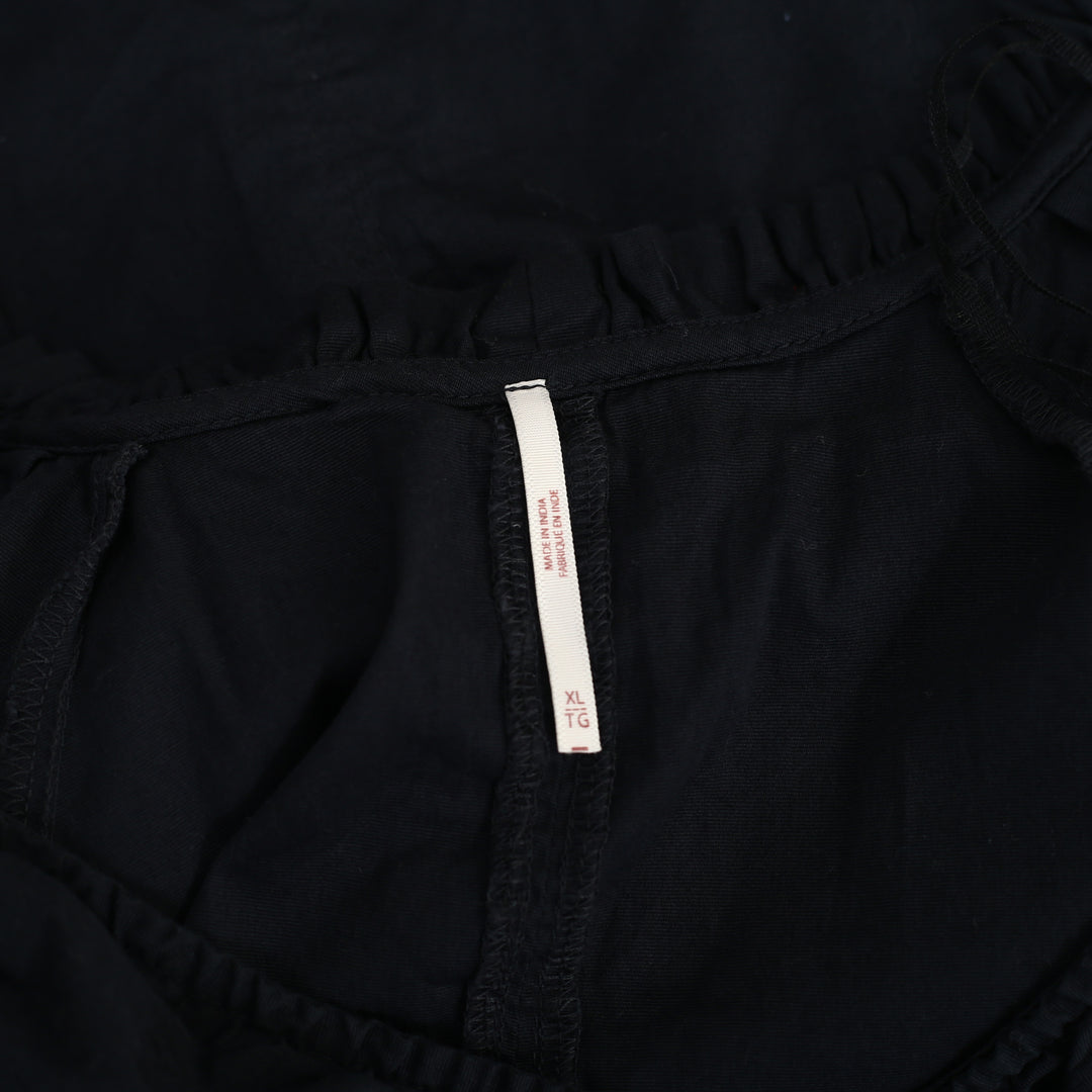 Free People Summer Short Sleeve Blouse Shirt Top