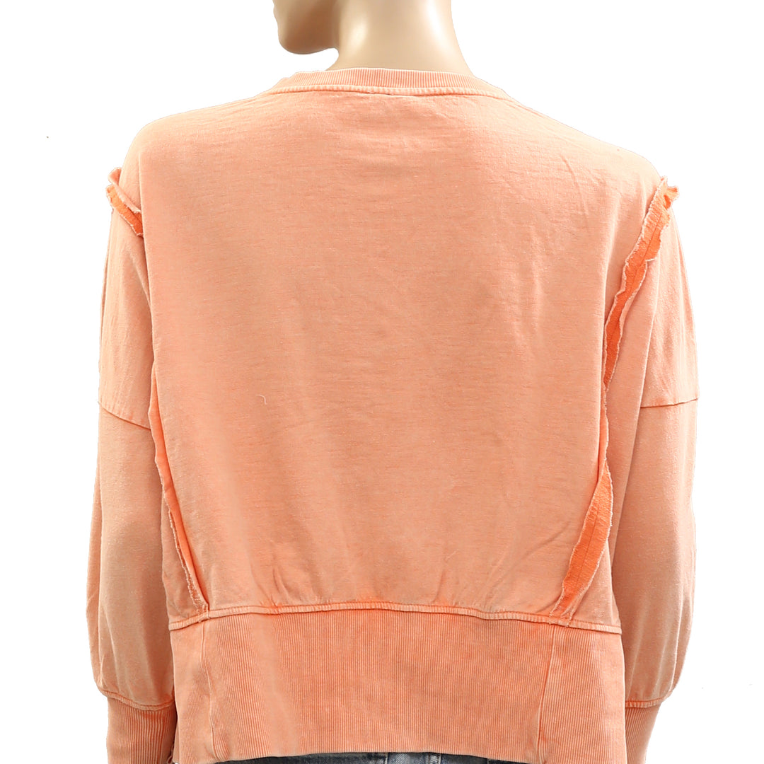 Anthropologie Pilcro Pintuck Sweatshirt Top