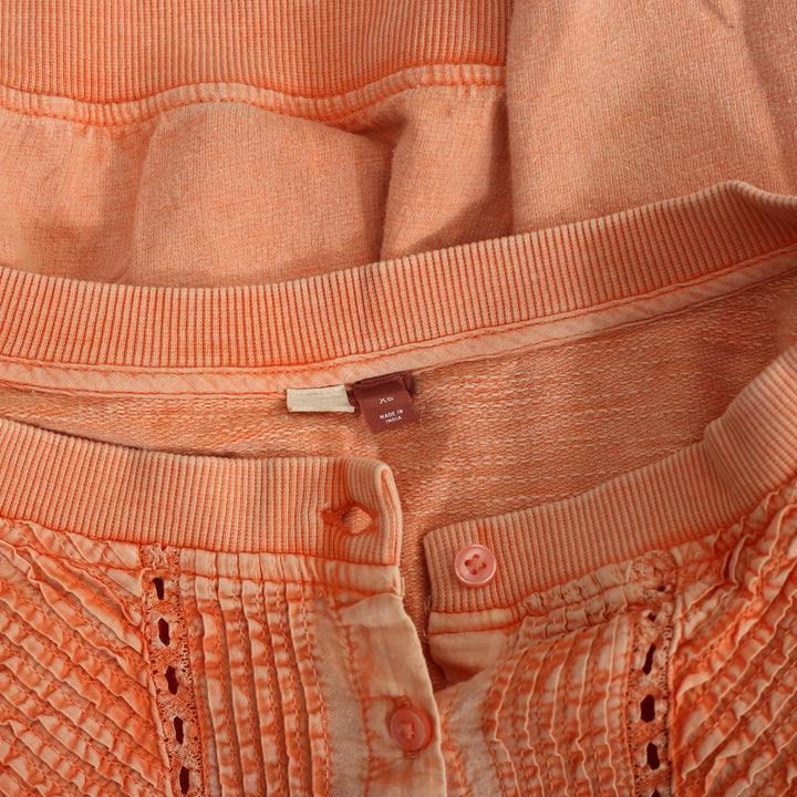 Anthropologie Pilcro Pintuck Sweatshirt Top